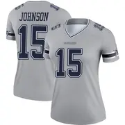 Dallas Cowboys Women's Tyler Johnson Legend Inverted Jersey - Gray