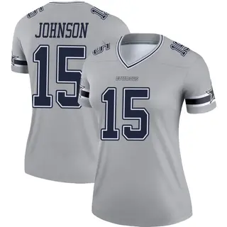 Dallas Cowboys Women's Tyler Johnson Legend Inverted Jersey - Gray
