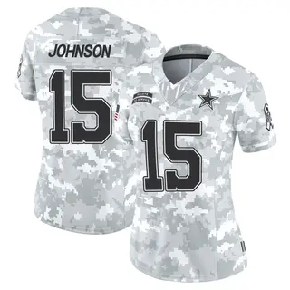 Dallas Cowboys Women's Tyler Johnson Limited 2024 Salute to Service Jersey - Arctic Camo