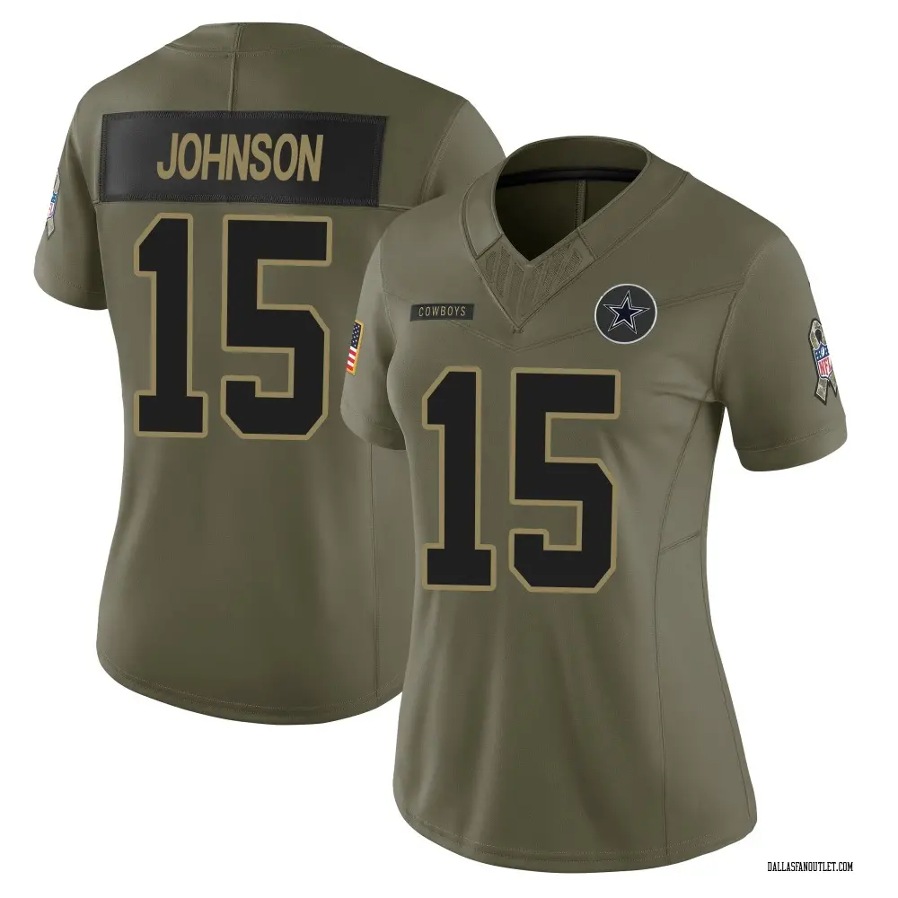 Dallas Cowboys Women's Tyler Johnson Limited 2025 Salute to Service Jersey - Olive