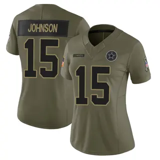 Dallas Cowboys Women's Tyler Johnson Limited 2025 Salute to Service Jersey - Olive