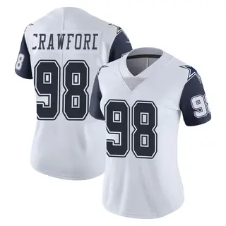 Dallas Cowboys Women's Tyrone Crawford Limited Color Rush Vapor Untouchable Jersey - White