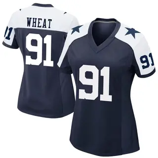 Dallas Cowboys Women's Tyrus Wheat Game Alternate Jersey - Navy