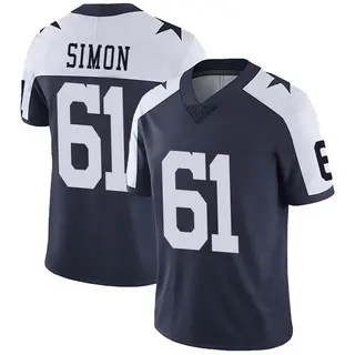 Dallas Cowboys Youth Amon Simon Limited Alternate Vapor Untouchable Jersey - Navy