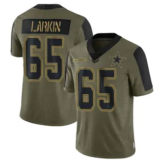 Dallas Cowboys Youth Austin Larkin Limited 2021 Salute To Service Jersey - Olive