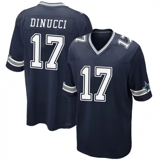 Dallas Cowboys Youth Ben DiNucci Game Team Color Jersey - Navy