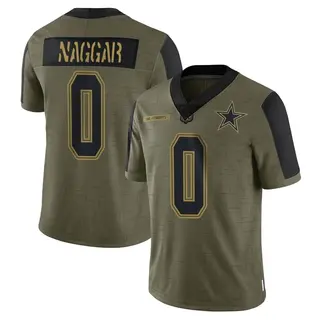 Dallas Cowboys Youth Chris Naggar Limited 2021 Salute To Service Jersey - Olive
