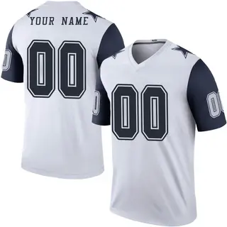 Dallas Cowboys Youth Custom Legend Color Rush Jersey - White