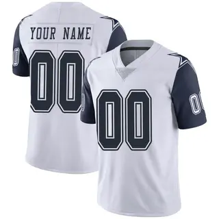 Dallas Cowboys Youth Custom Limited Color Rush Vapor Untouchable Jersey - White