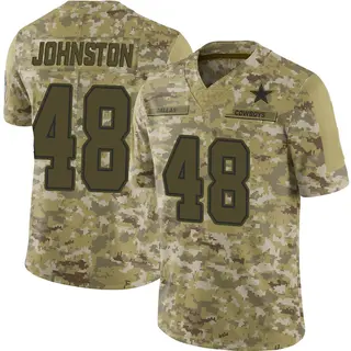 Dallas Cowboys Youth Daryl Johnston Limited 2018 Salute to Service Jersey - Camo