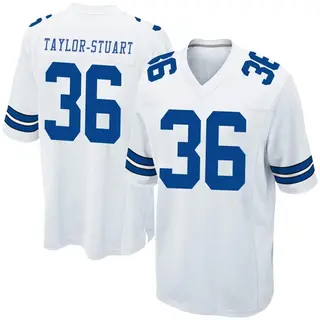 Dallas Cowboys Youth Isaac Taylor-Stuart Game Jersey - White