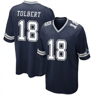 Dallas Cowboys Youth Jalen Tolbert Game Team Color Jersey - Navy