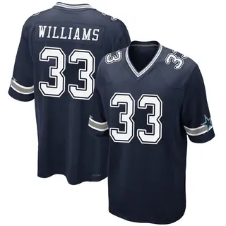 Dallas Cowboys Youth Javonte Williams Game Team Color Jersey - Navy