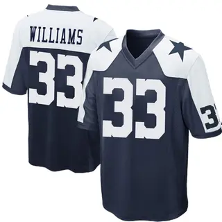 Dallas Cowboys Youth Javonte Williams Game Throwback Jersey - Navy Blue