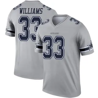 Dallas Cowboys Youth Javonte Williams Legend Inverted Jersey - Gray