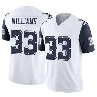 Dallas Cowboys Youth Javonte Williams Limited 2nd Alternate Vapor F.U.S.E. Jersey - White