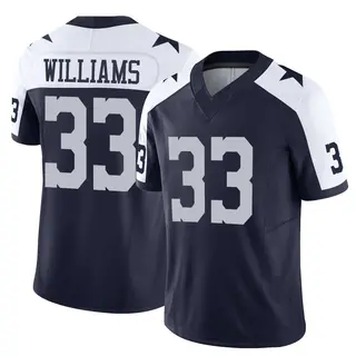 Dallas Cowboys Youth Javonte Williams Limited Alternate Vapor F.U.S.E. Jersey - Navy