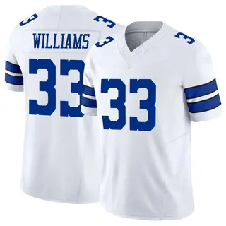 Dallas Cowboys Youth Javonte Williams Limited Vapor F.U.S.E. Jersey - White