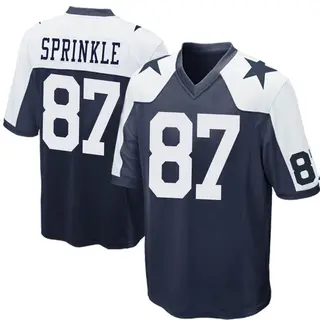Dallas Cowboys Youth Jeremy Sprinkle Game Throwback Jersey - Navy Blue