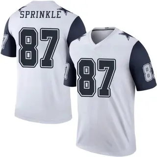 Dallas Cowboys Youth Jeremy Sprinkle Legend Color Rush Jersey - White