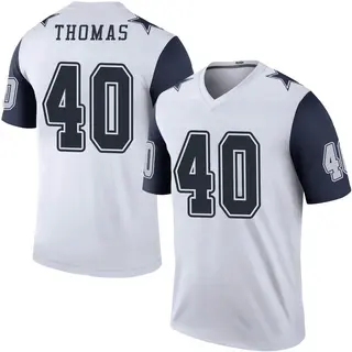 Dallas Cowboys Youth Juanyeh Thomas Legend Color Rush Jersey - White