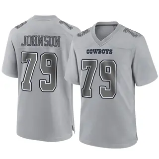 Dallas Cowboys Youth Marcellus Johnson Game Atmosphere Fashion Jersey - Gray