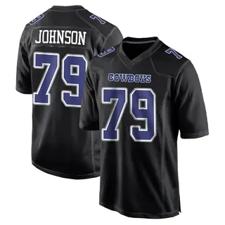 Dallas Cowboys Youth Marcellus Johnson Game Carbon Fashion Jersey - Black