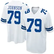 Dallas Cowboys Youth Marcellus Johnson Game Jersey - White