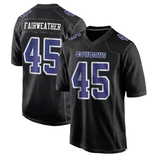 Dallas Cowboys Youth Rivaldo Fairweather Game Carbon Fashion Jersey - Black