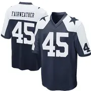 Dallas Cowboys Youth Rivaldo Fairweather Game Throwback Jersey - Navy Blue