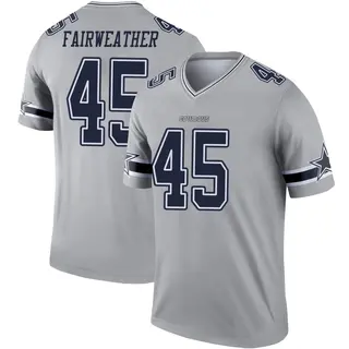 Dallas Cowboys Youth Rivaldo Fairweather Legend Inverted Jersey - Gray