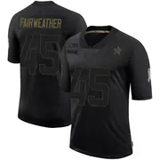 Dallas Cowboys Youth Rivaldo Fairweather Limited 2020 Salute To Service Jersey - Black