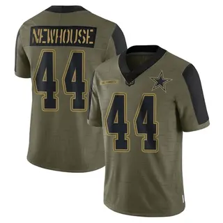 Dallas Cowboys Youth Robert Newhouse Limited 2021 Salute To Service Jersey - Olive