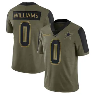 Dallas Cowboys Youth Sam Williams Limited 2021 Salute To Service Jersey - Olive