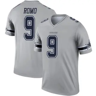 Dallas Cowboys Youth Tony Romo Legend Inverted Jersey - Gray