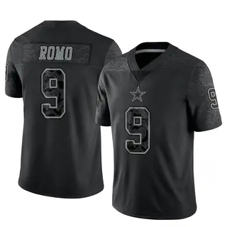 Dallas Cowboys Youth Tony Romo Limited Reflective Jersey - Black