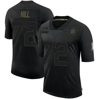 Dallas Cowboys Youth Trysten Hill Limited 2020 Salute To Service Jersey - Black