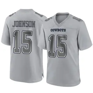 Dallas Cowboys Youth Tyler Johnson Game Atmosphere Fashion Jersey - Gray