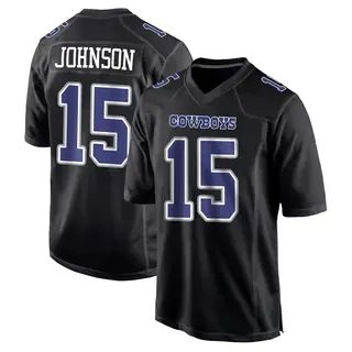 Dallas Cowboys Youth Tyler Johnson Game Carbon Fashion Jersey - Black