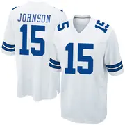 Dallas Cowboys Youth Tyler Johnson Game Jersey - White