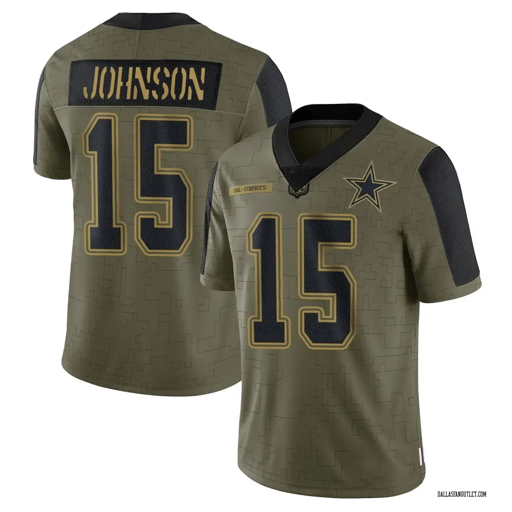 Dallas Cowboys Youth Tyler Johnson Limited 2021 Salute To Service Jersey - Olive