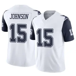 Dallas Cowboys Youth Tyler Johnson Limited 2nd Alternate Vapor F.U.S.E. Jersey - White