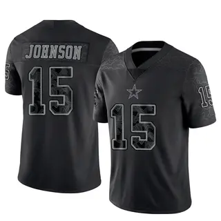 Dallas Cowboys Youth Tyler Johnson Limited Reflective Jersey - Black