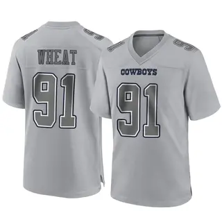 Dallas Cowboys Youth Tyrus Wheat Game Atmosphere Fashion Jersey - Gray
