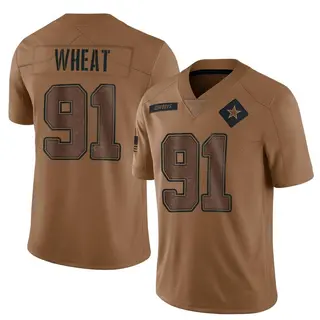 Dallas Cowboys Youth Tyrus Wheat Limited 2023 Salute To Service Jersey - Brown