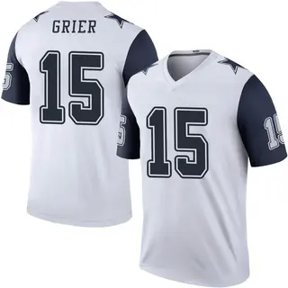 Dallas Cowboys Youth Will Grier Legend Color Rush Jersey - White